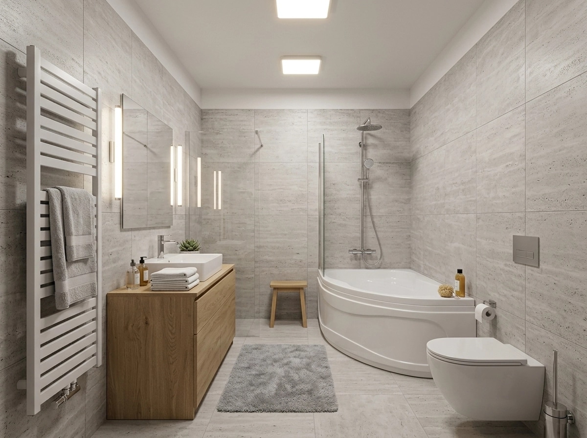 Bathroom interior in no_style style — photo by GenRoom AI