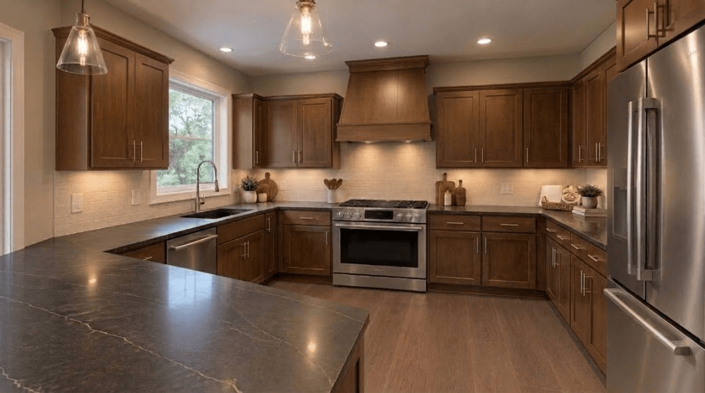 Kitchen interior in no_style style — photo by GenRoom AI