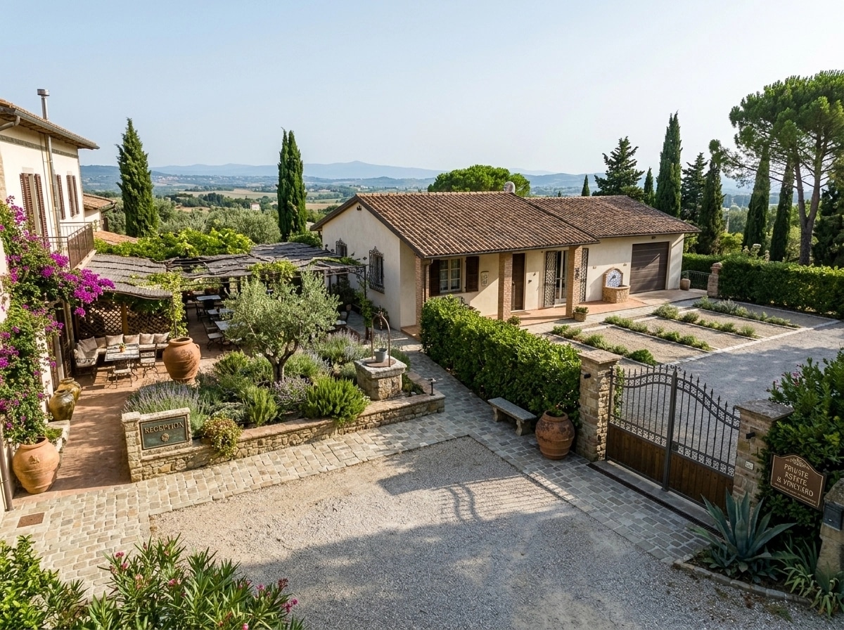 Landscape design in Mediterranean Yard style — Yard by GenRoom AI