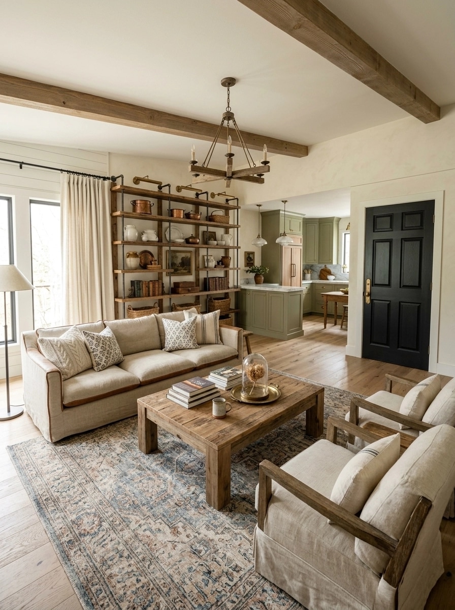 Modern Farmhouse Salon design — interior photo by GenRoom AI