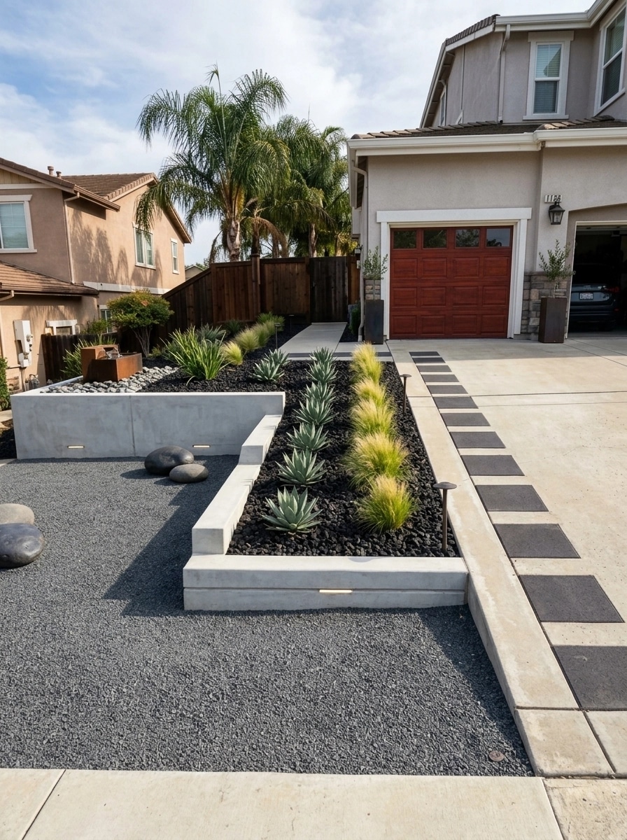 Landscape design in Minimalist Yard style — Yard by GenRoom AI