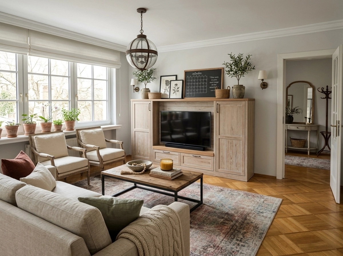 Modern Farmhouse Living Room design — interior photo by GenRoom AI