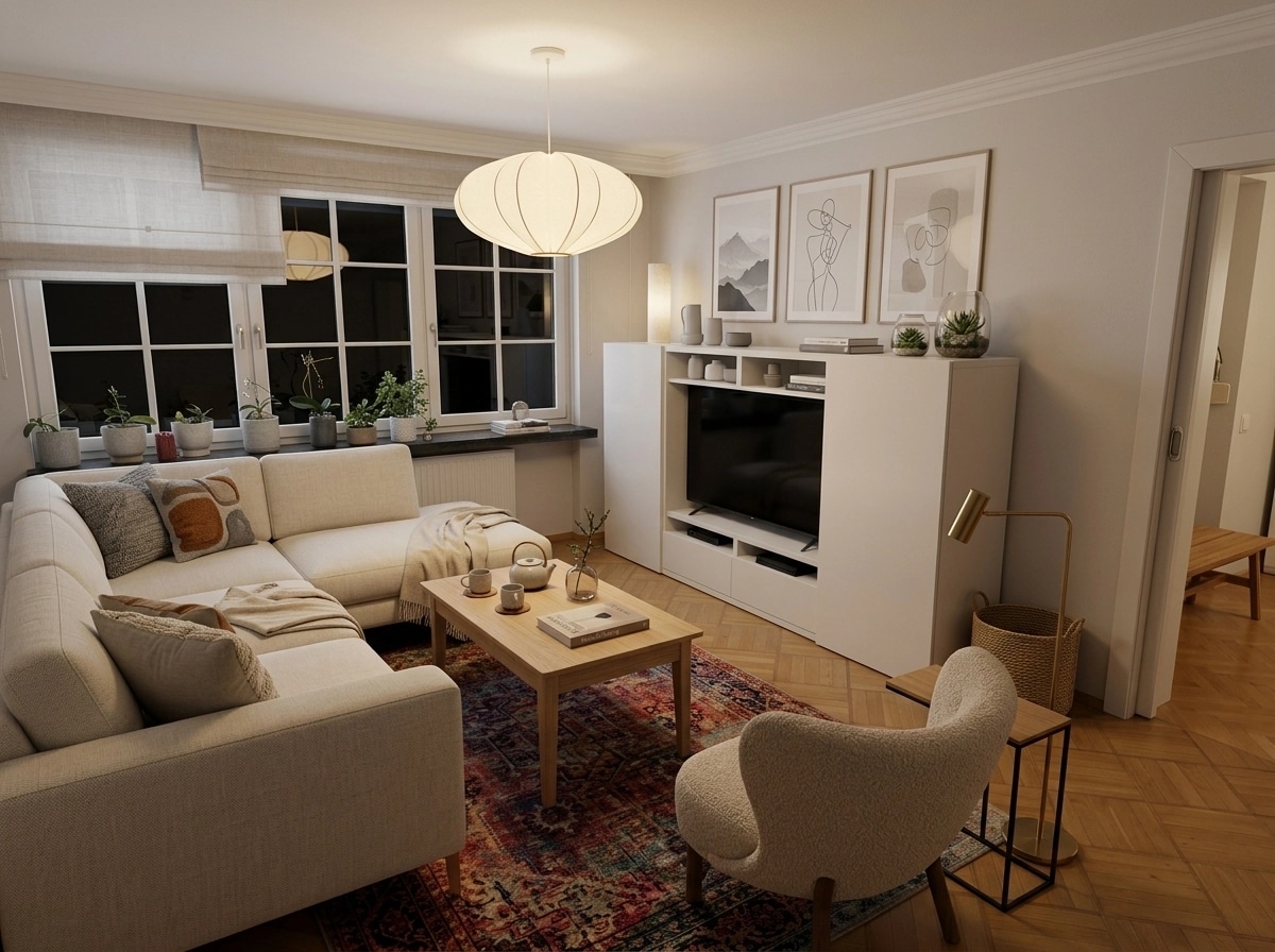 Scandinavian Living Room design — interior photo by GenRoom AI