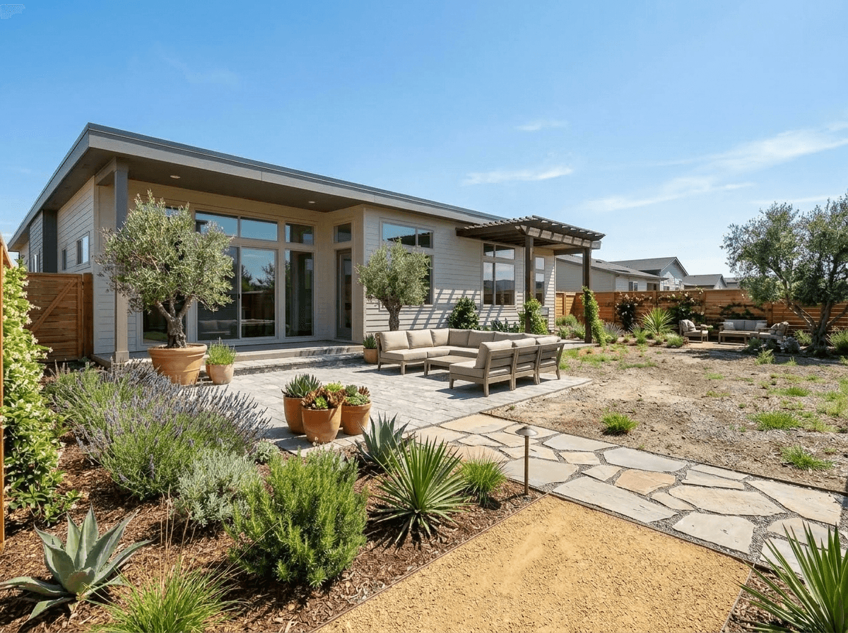Yard design in no_style style — photo by GenRoom AI