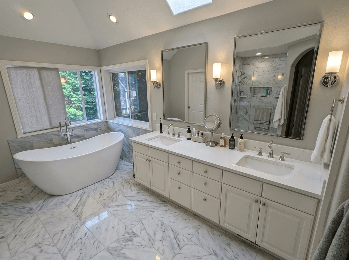 Bathroom interior in no_style style — photo by GenRoom AI