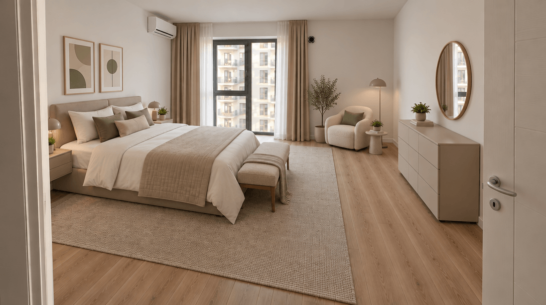 Minimalism Yatak Odası design — interior photo by GenRoom AI