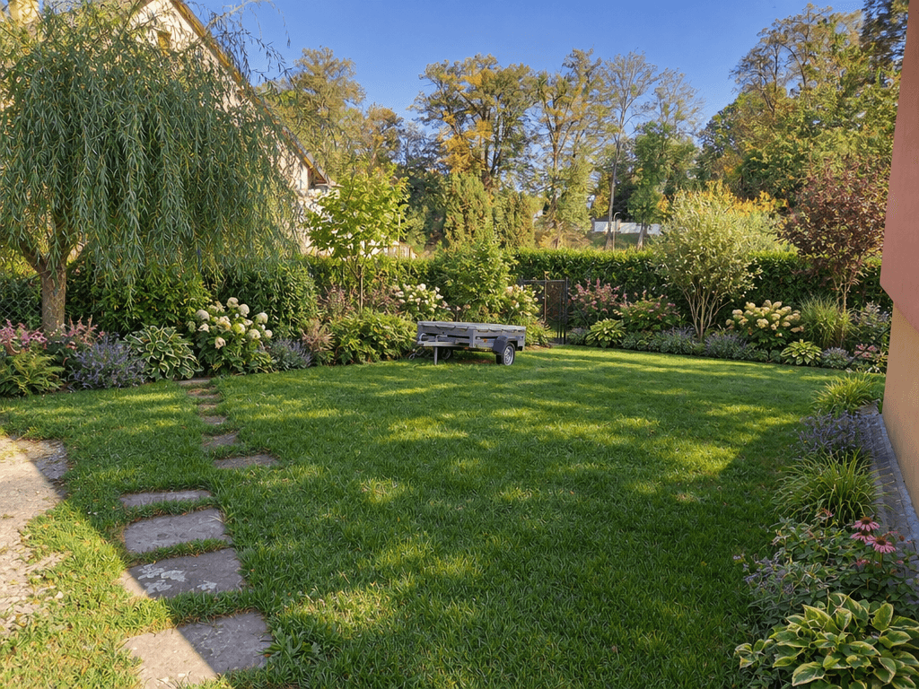 Yard design in no_style style — photo by GenRoom AI