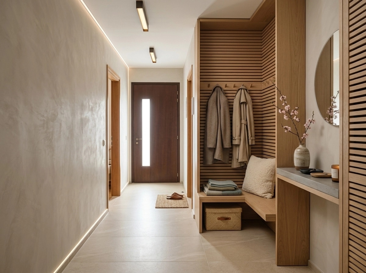 Japandi Hallway design — interior photo by GenRoom AI