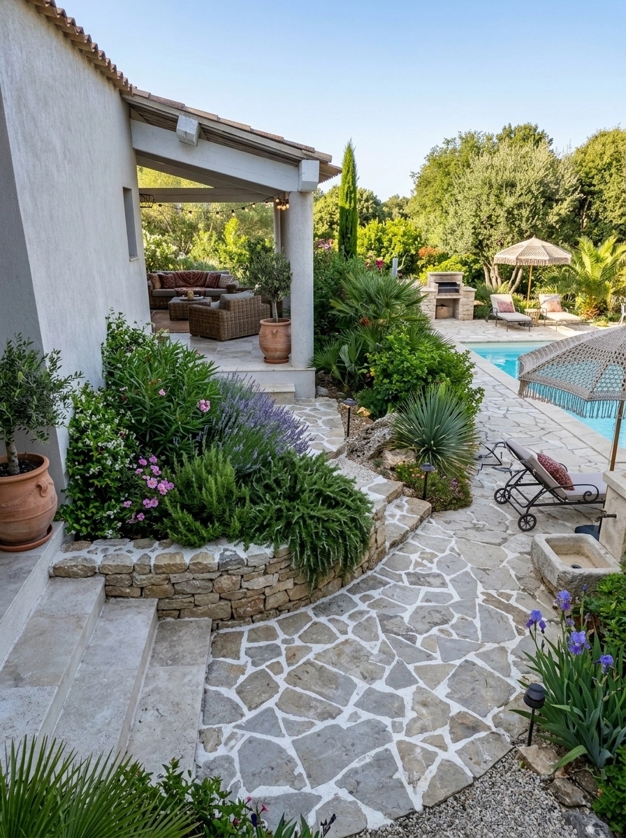 Mediterranean Yard สวน design — yard photo by GenRoom AI