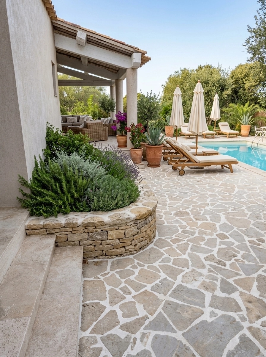 Design paisagístico em estilo Provence Garden — Jardim por GenRoom AI