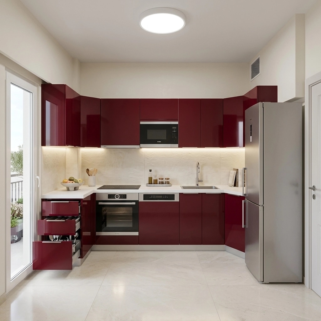 Kitchen interior in Contemporary style — photo by GenRoom AI