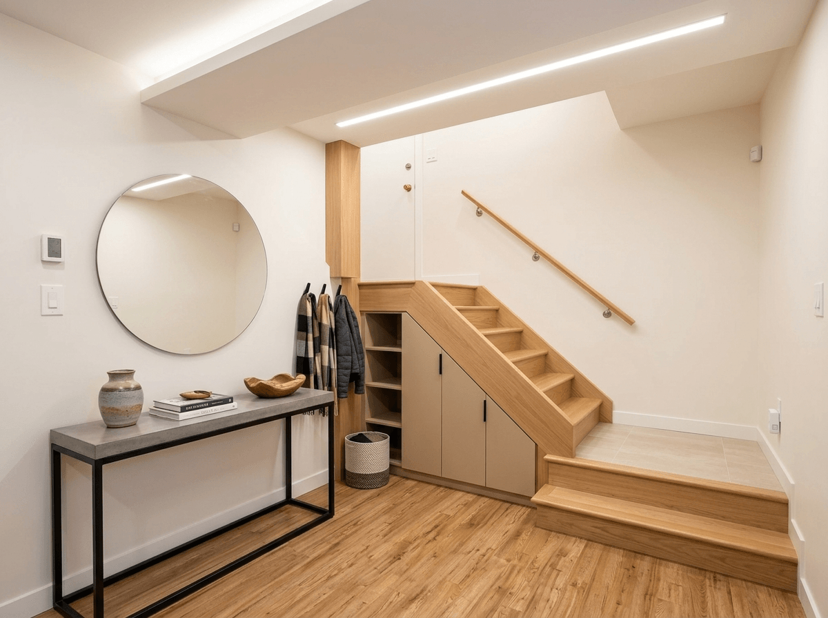 Hallway interior in Contemporary style — photo by GenRoom AI