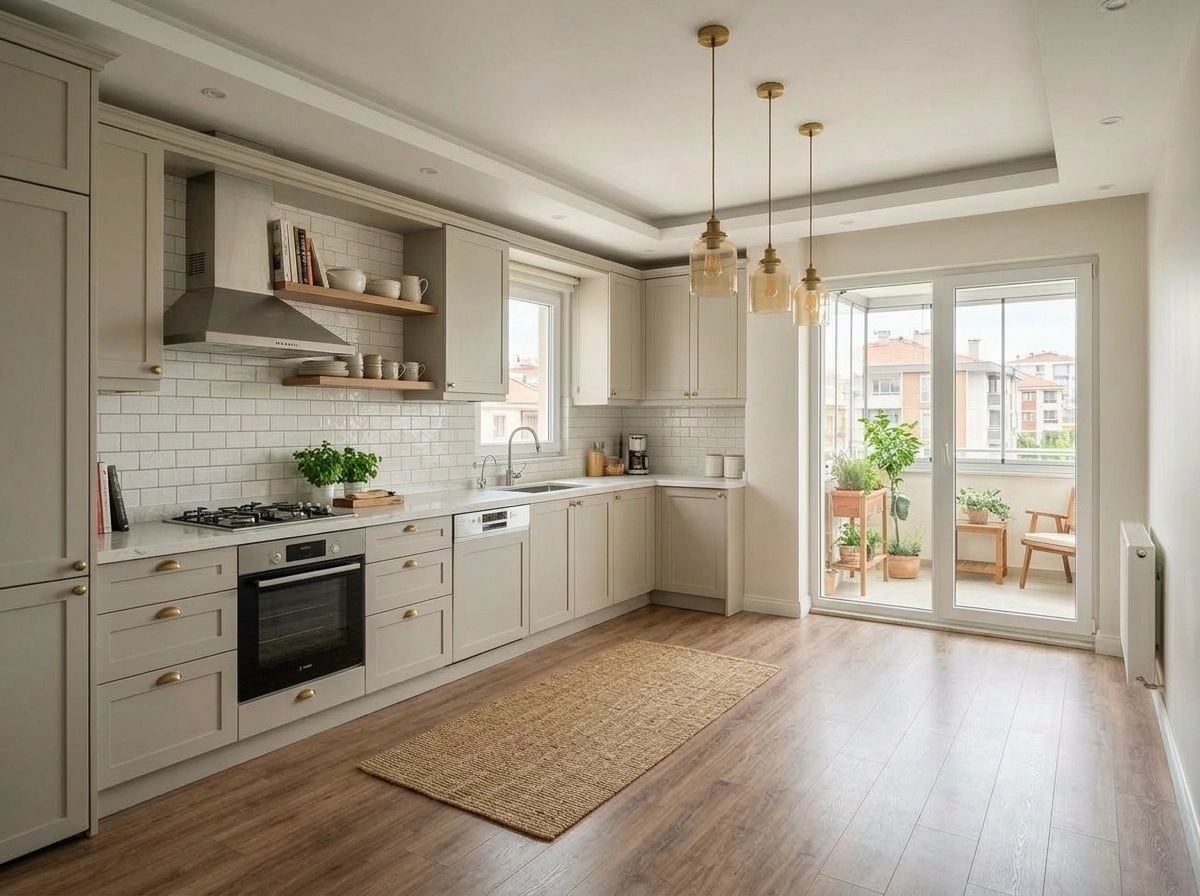 Transitional Kitchen design — interior photo by GenRoom AI