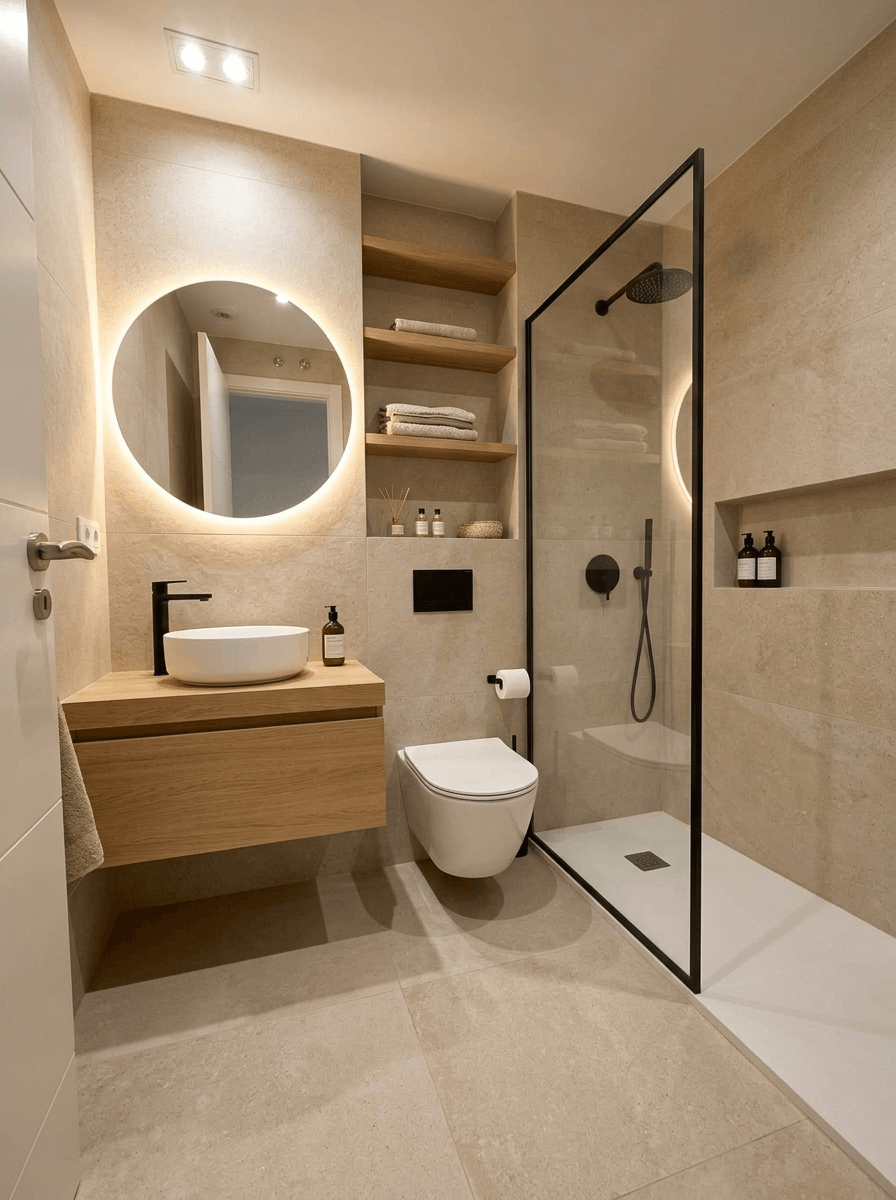Bathroom interior in no_style style — photo by GenRoom AI