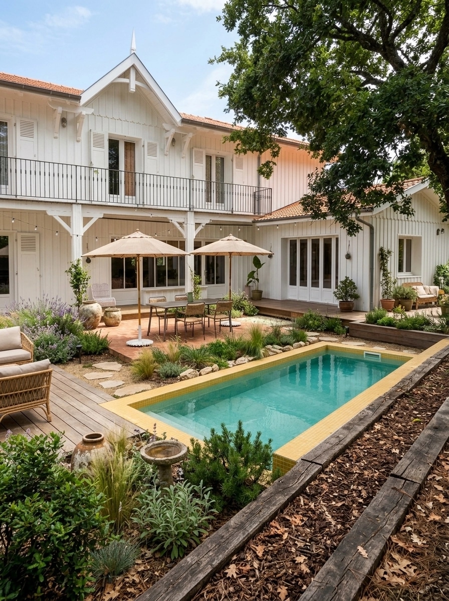 Landscape design in Eco Natural Garden style — Yard by GenRoom AI
