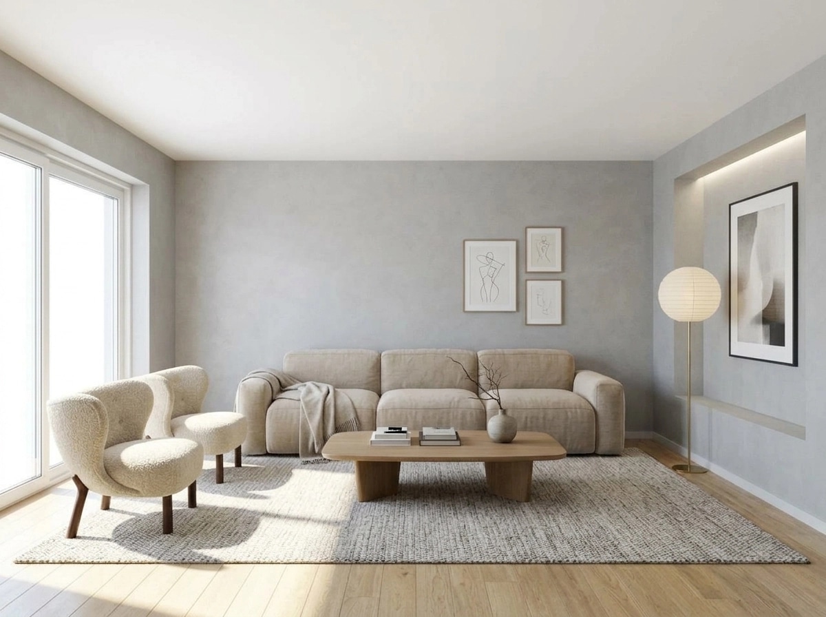 Minimalism Living Room design — interior photo by GenRoom AI