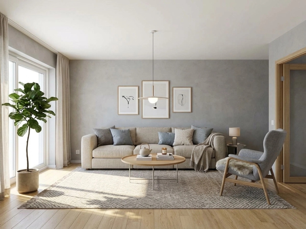 Interior design in Scandinavian style — Living Room by GenRoom AI