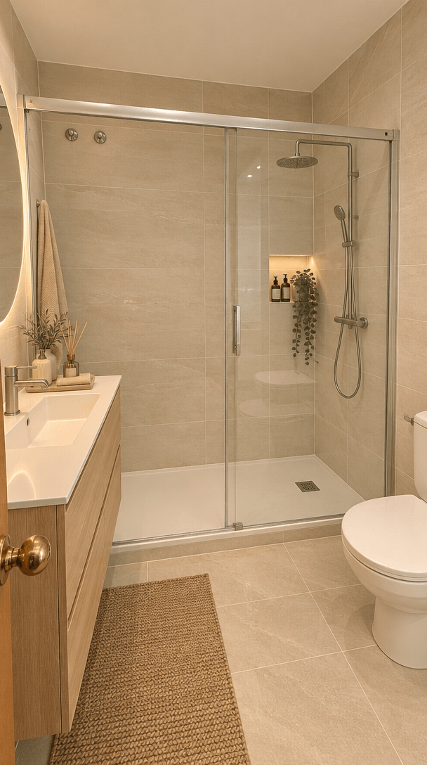 Minimalism Bathroom design — interior photo by GenRoom AI