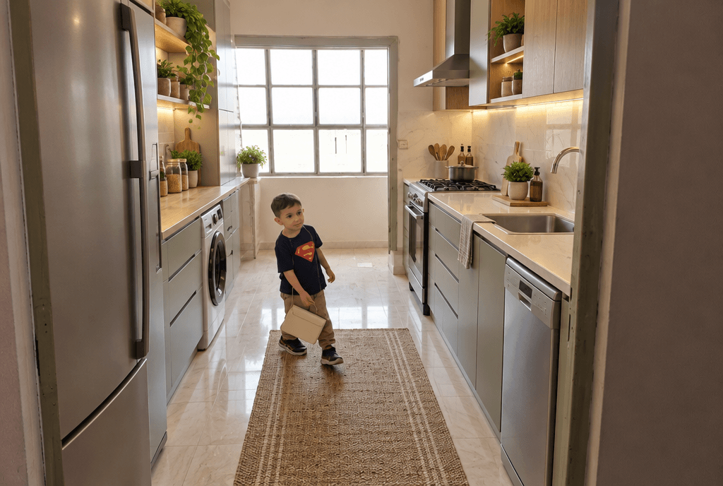Diseño de interiores en estilo Contemporary — Cocina por GenRoom AI