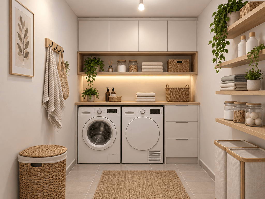 Σχεδιασμός εσωτερικού σε στυλ Scandinavian — laundry από το GenRoom AI