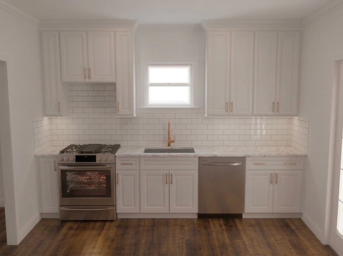 Kitchen interior in Transitional style — photo by GenRoom AI