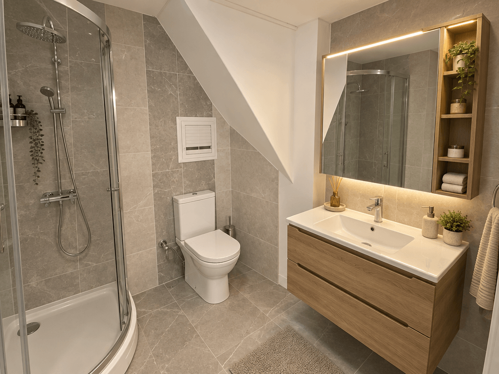 Bathroom interior in no_style style — photo by GenRoom AI
