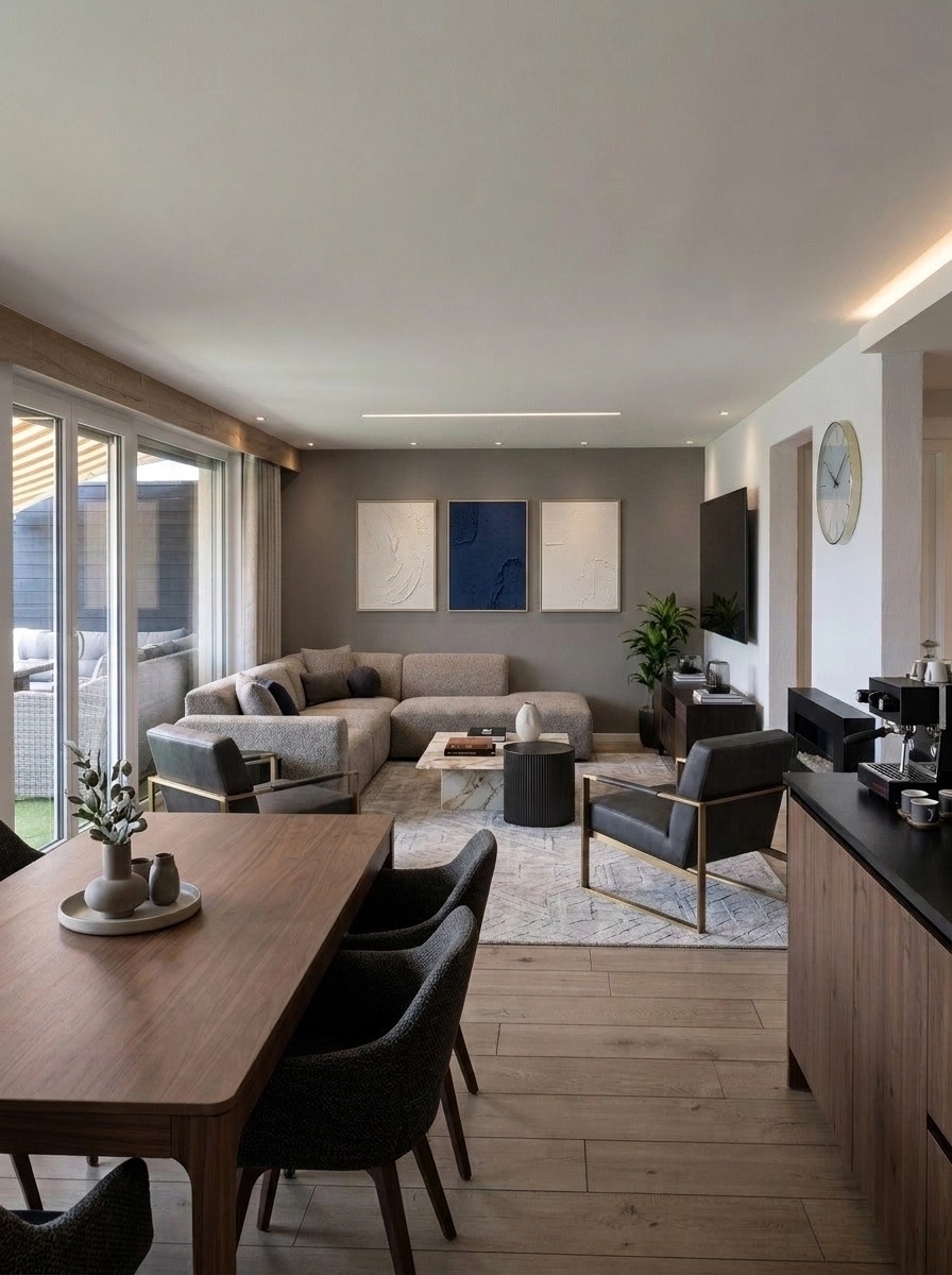 Interior design in Contemporary style — Living Room by GenRoom AI