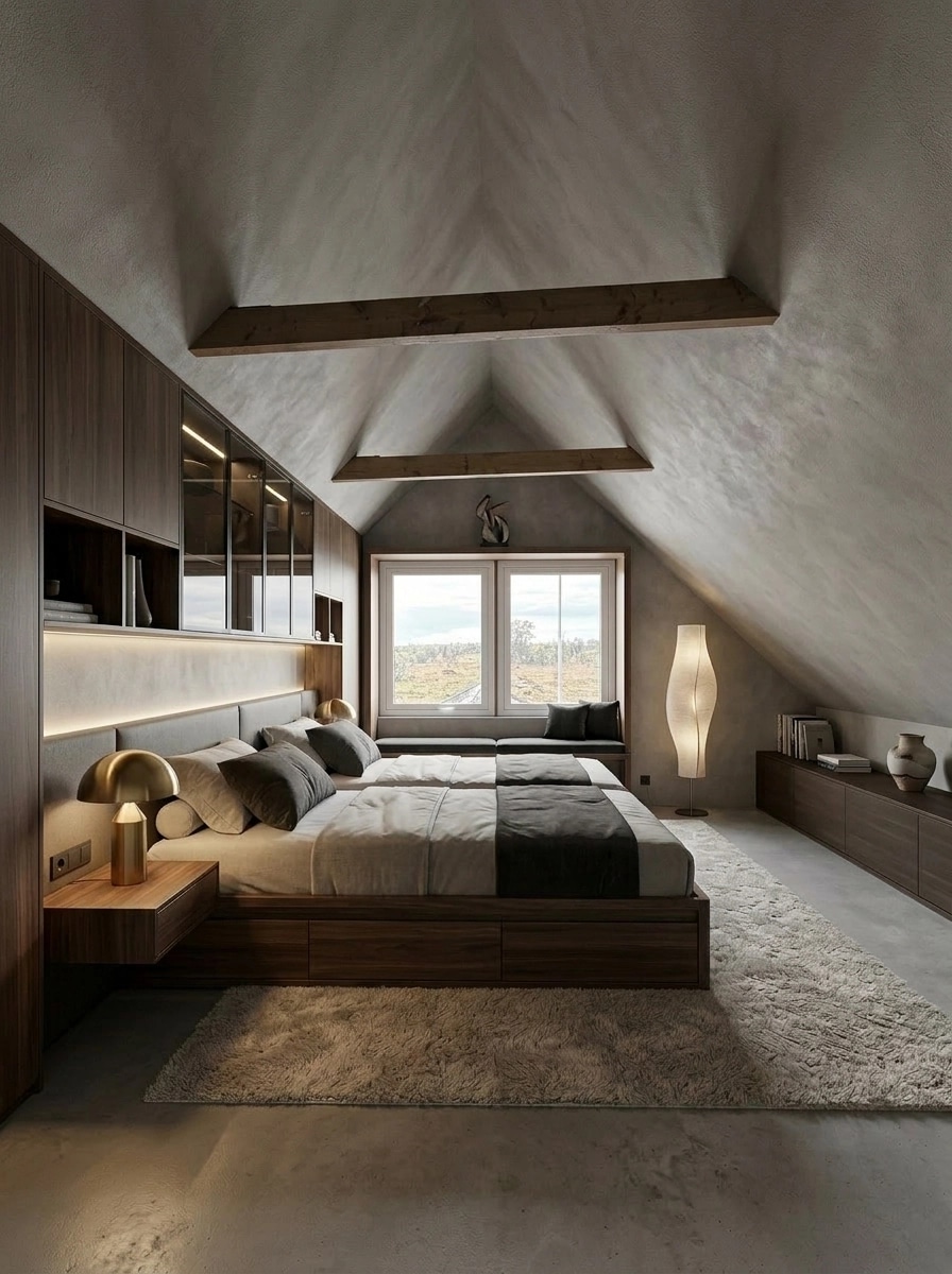 Contemporary Bedroom design — interior photo by GenRoom AI