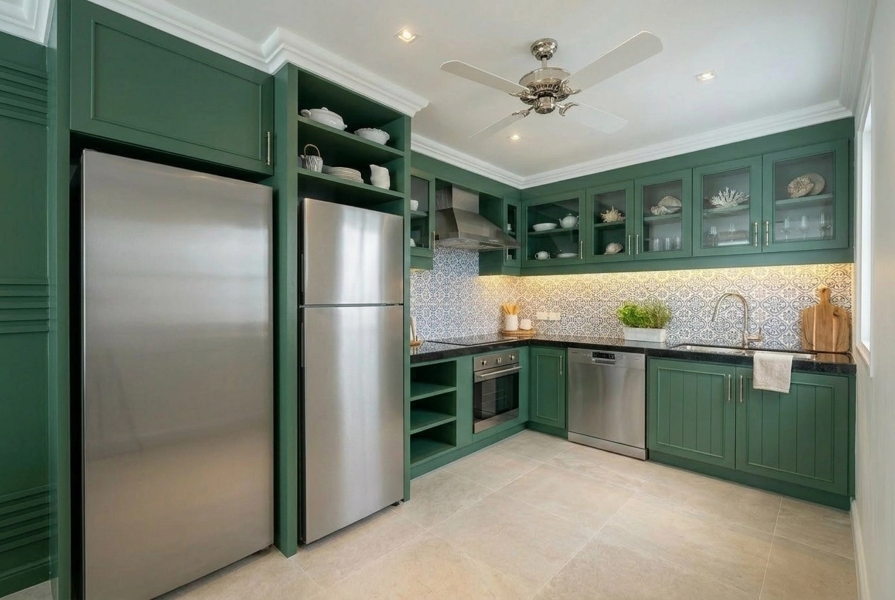Interior design in Coastal / Hamptons style — Kitchen by GenRoom AI
