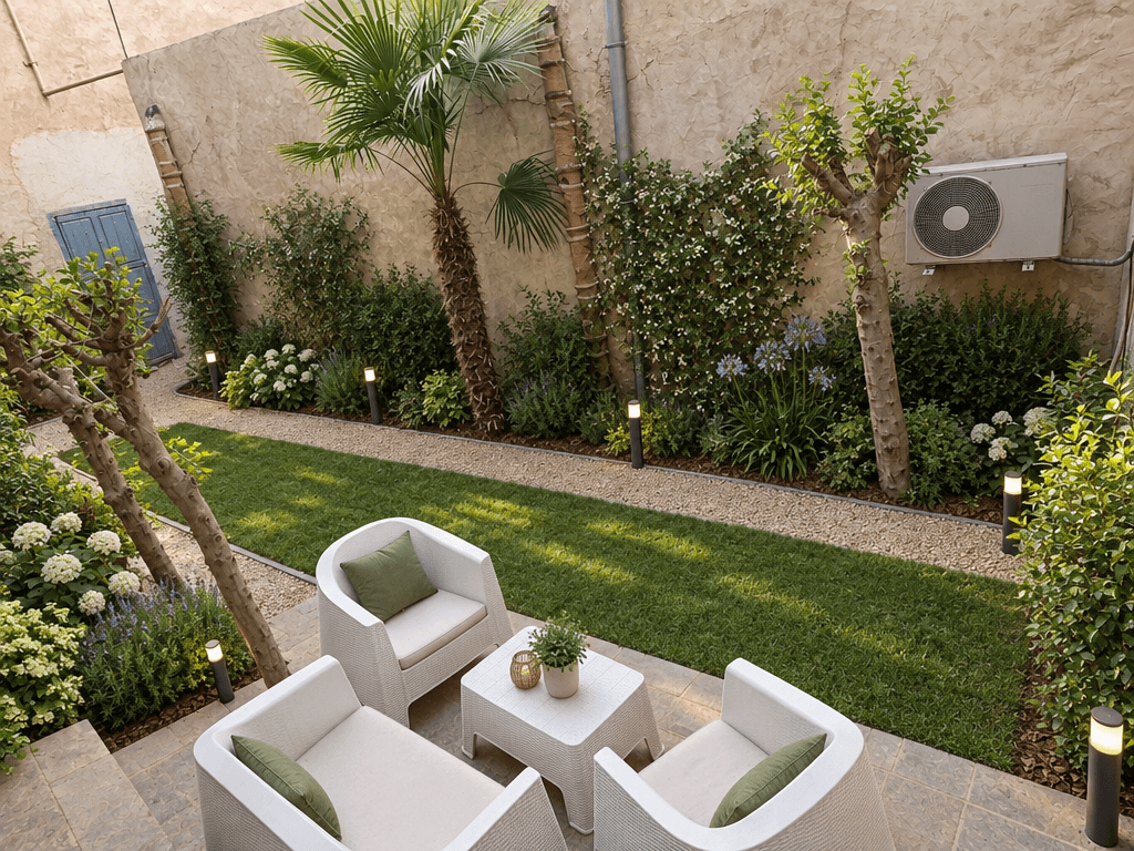 Yard design in no_style style — photo by GenRoom AI