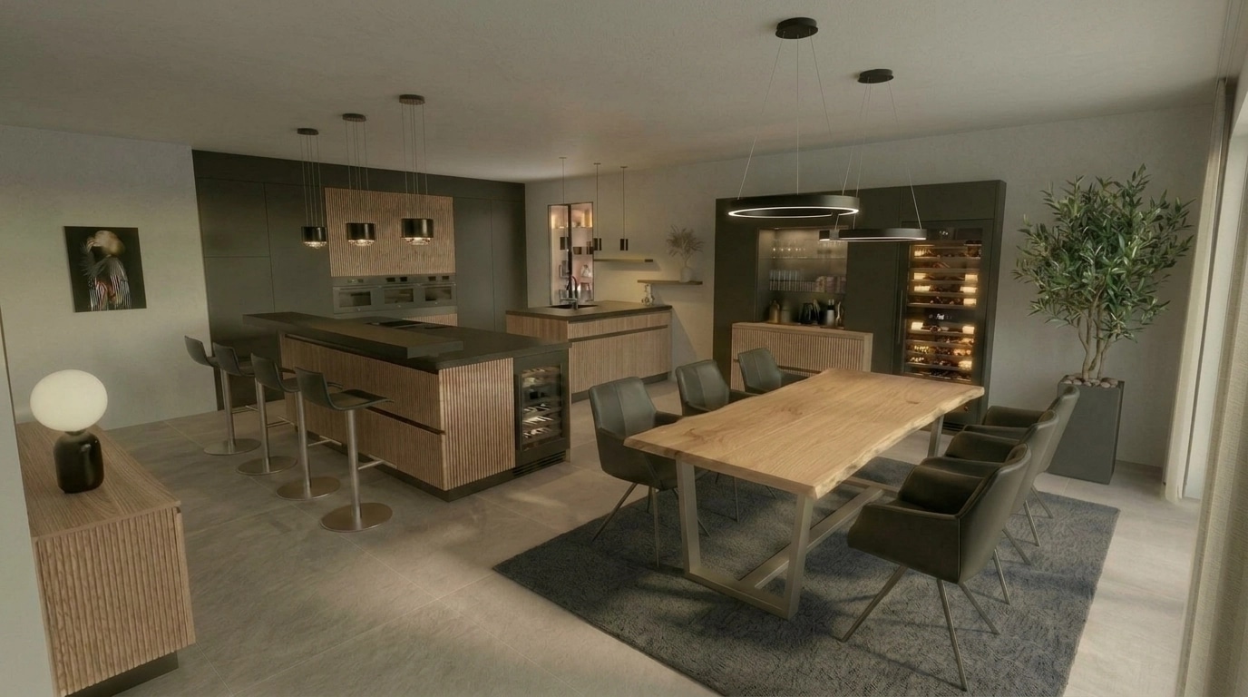 Kitchen interior in no_style style — photo by GenRoom AI