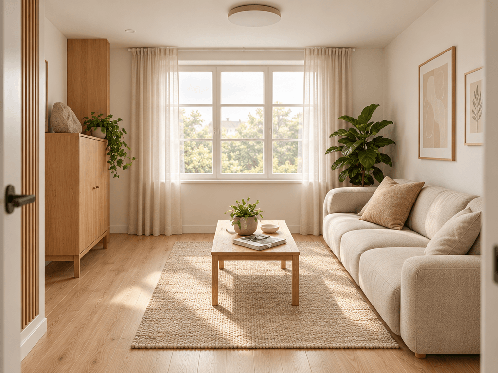 Design d'intérieur en style Scandinavian — Salon par GenRoom AI