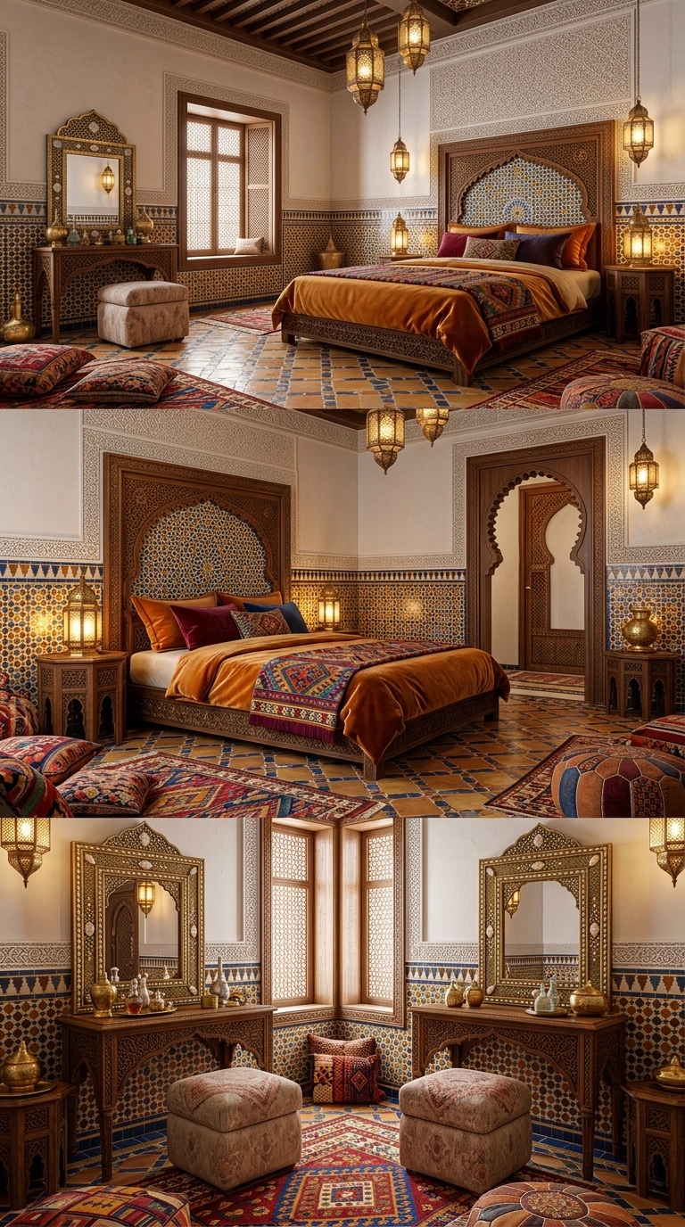 Interior design in Arabian / Moroccan style — Bedroom by GenRoom AI
