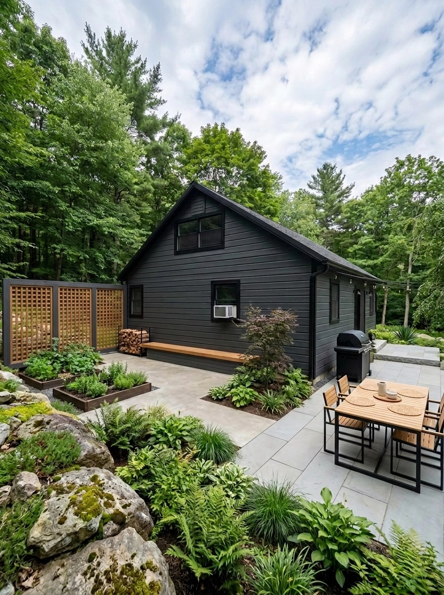 Landscape design in Scandinavian Garden style — Yard by GenRoom AI