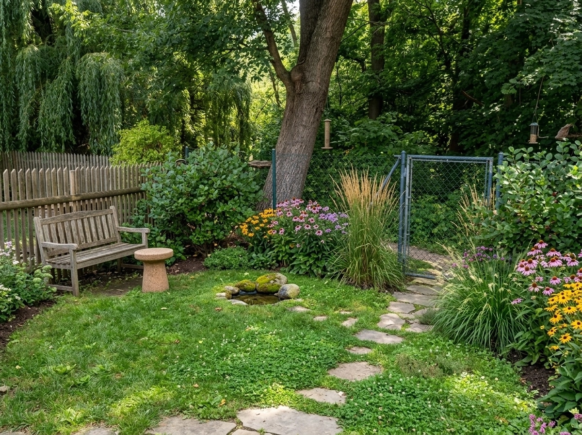Landscape design in Eco Natural Garden style — Yard by GenRoom AI
