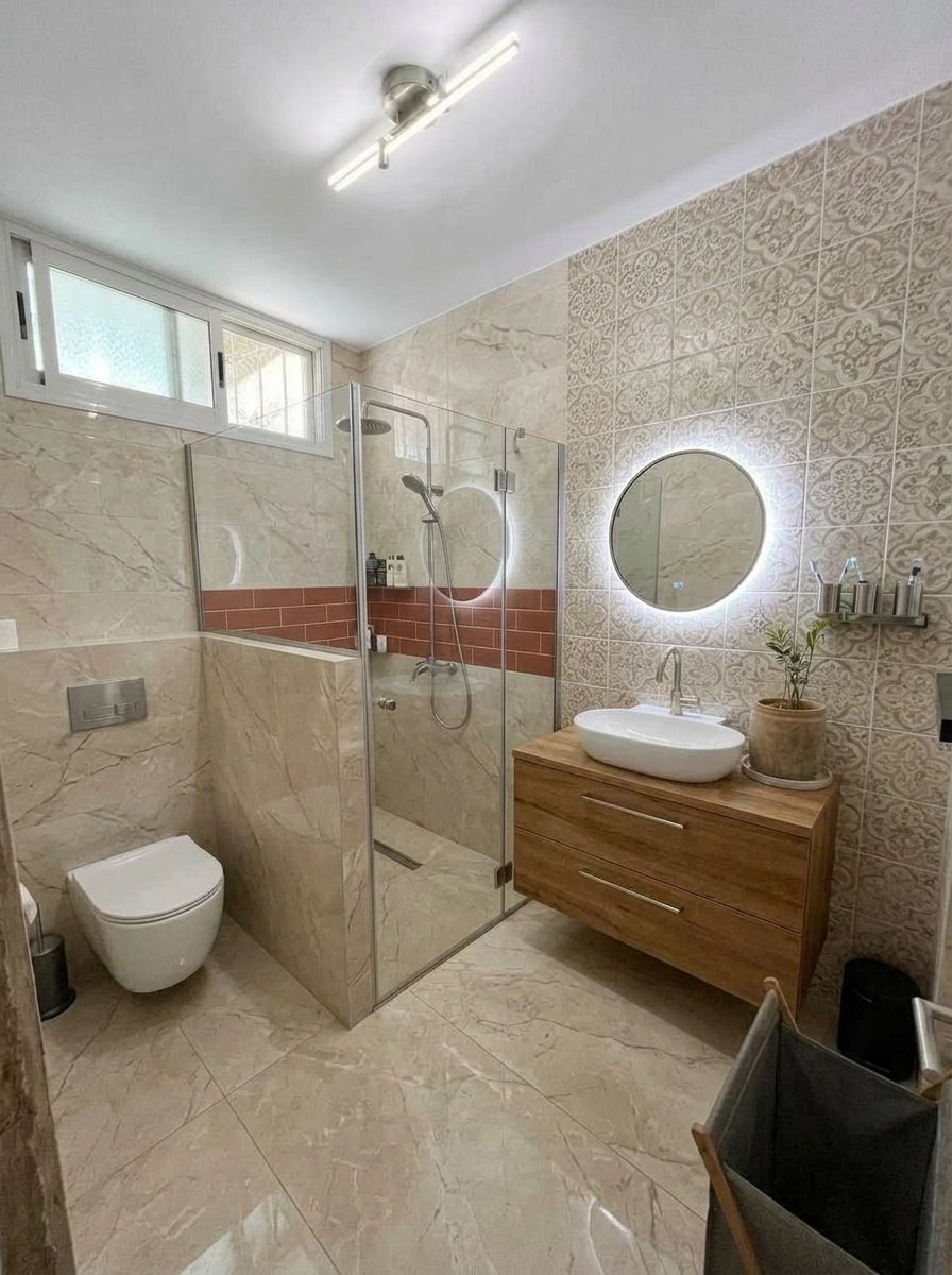 Interior design in Contemporary style — Bathroom by GenRoom AI