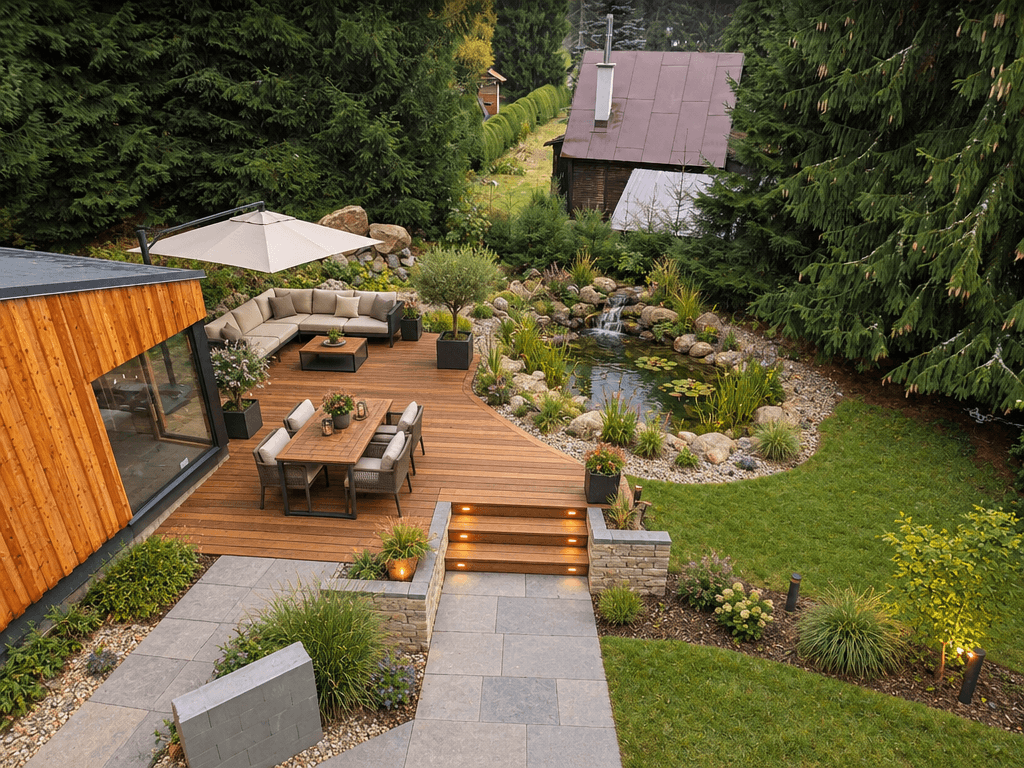 Landscape design in Classic Garden style — Yard by GenRoom AI