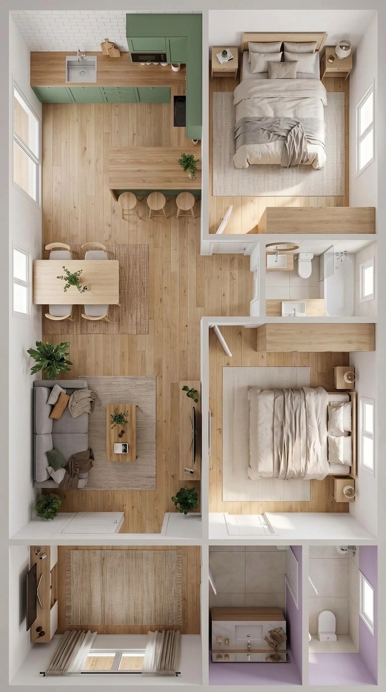 Scandinavian Living Room design — interior photo by GenRoom AI