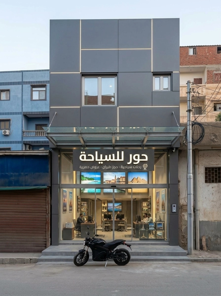 Hi-Tech Facade Facade design — facade photo by GenRoom AI