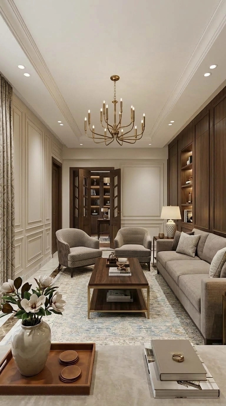 Interior design in Transitional style — Living Room by GenRoom AI
