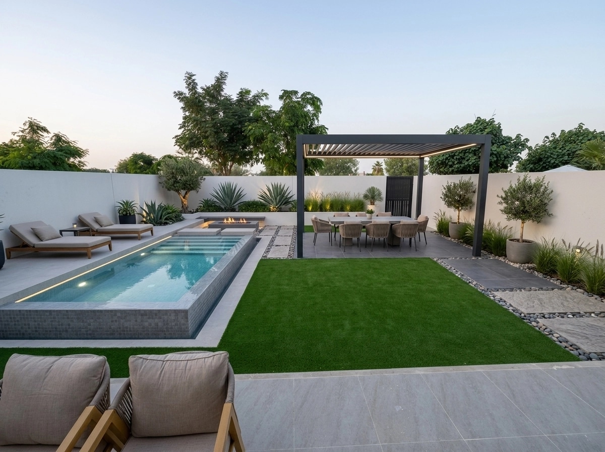 Landscape design in Contemporary Yard style — Yard by GenRoom AI