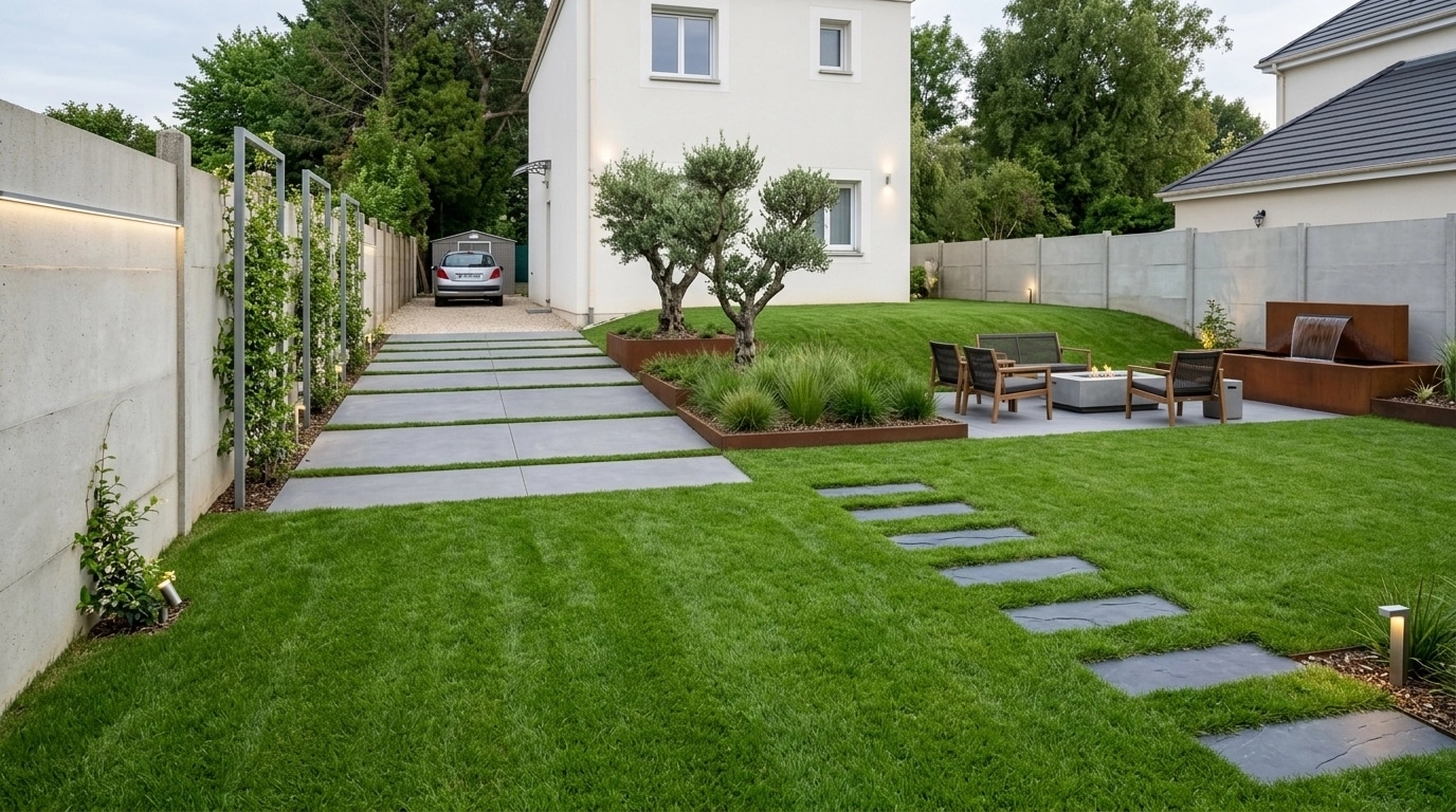 Landscape design in Minimalist Yard style — Yard by GenRoom AI