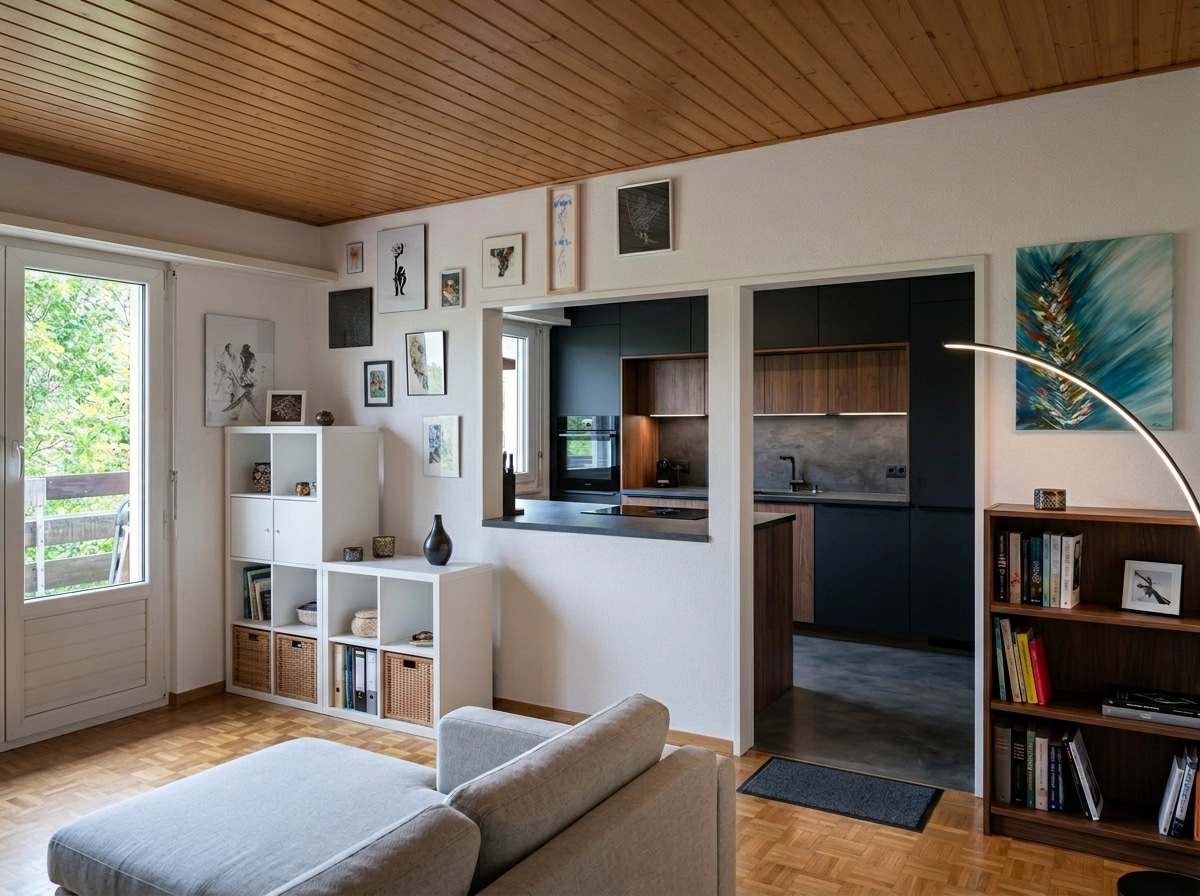 Interior design in Contemporary style — Living Room by GenRoom AI