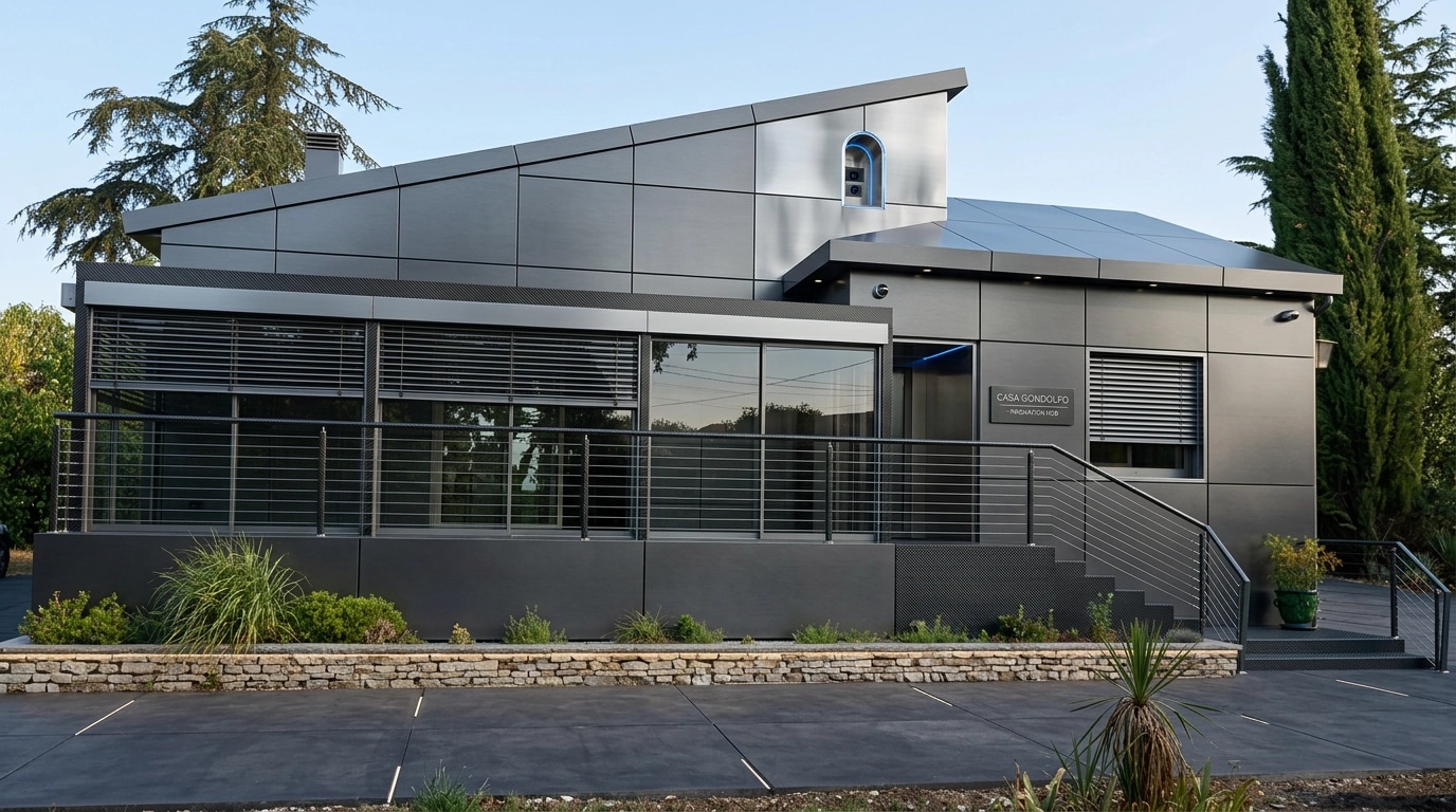 Hi-Tech Facade Facade design — facade photo by GenRoom AI