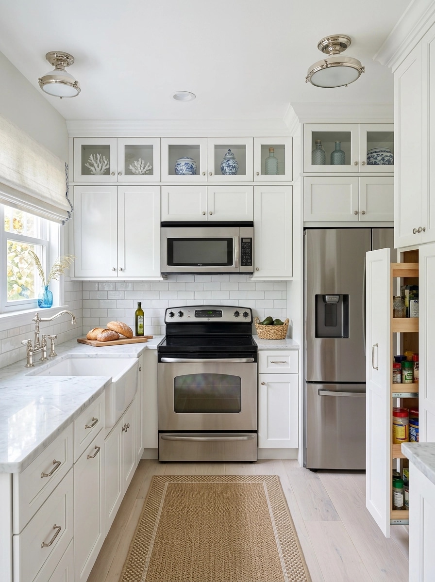 Kitchen interior in Coastal / Hamptons style — photo by GenRoom AI