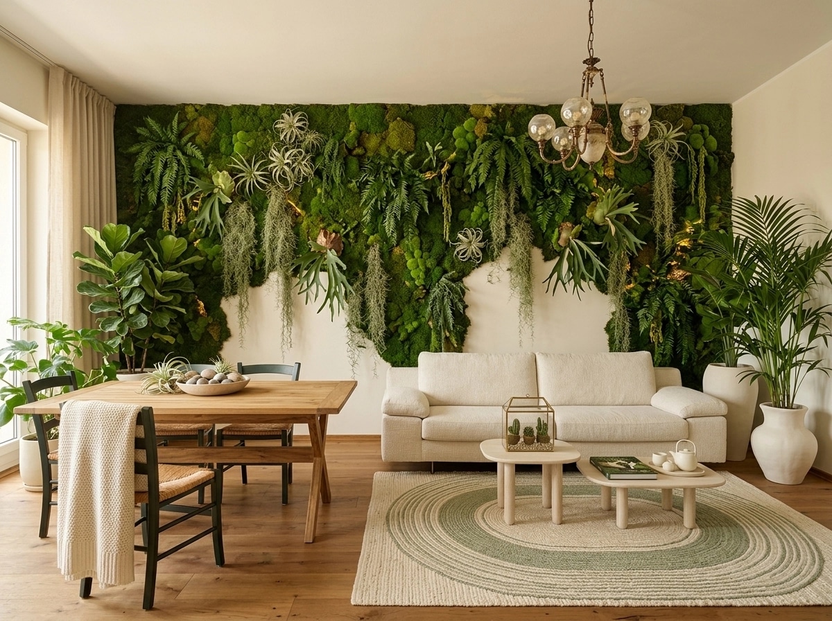 Interior design in Biophilic style — Living Room by GenRoom AI