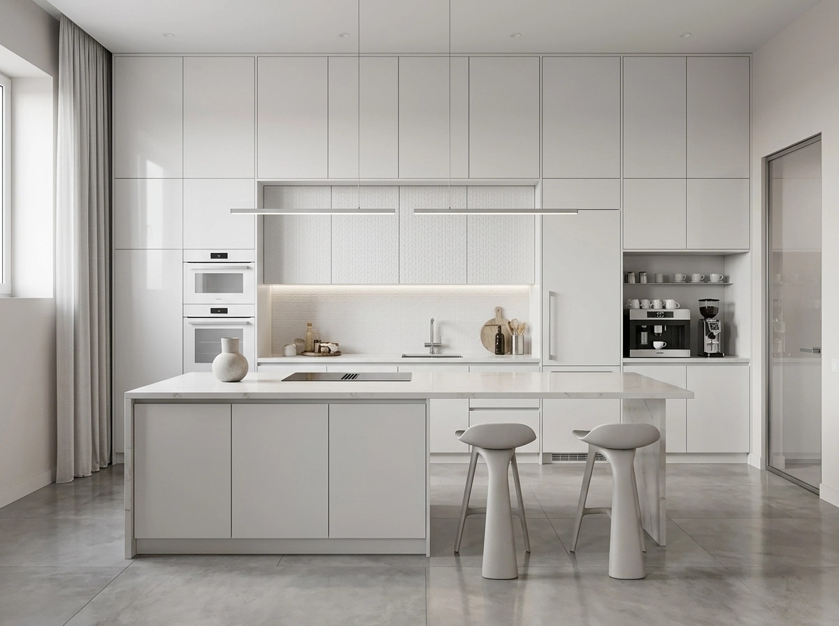 Kitchen interior in Contemporary style — photo by GenRoom AI