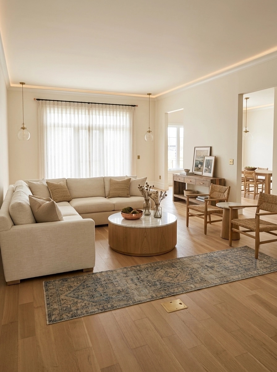 Modern Farmhouse Living Room design — interior photo by GenRoom AI