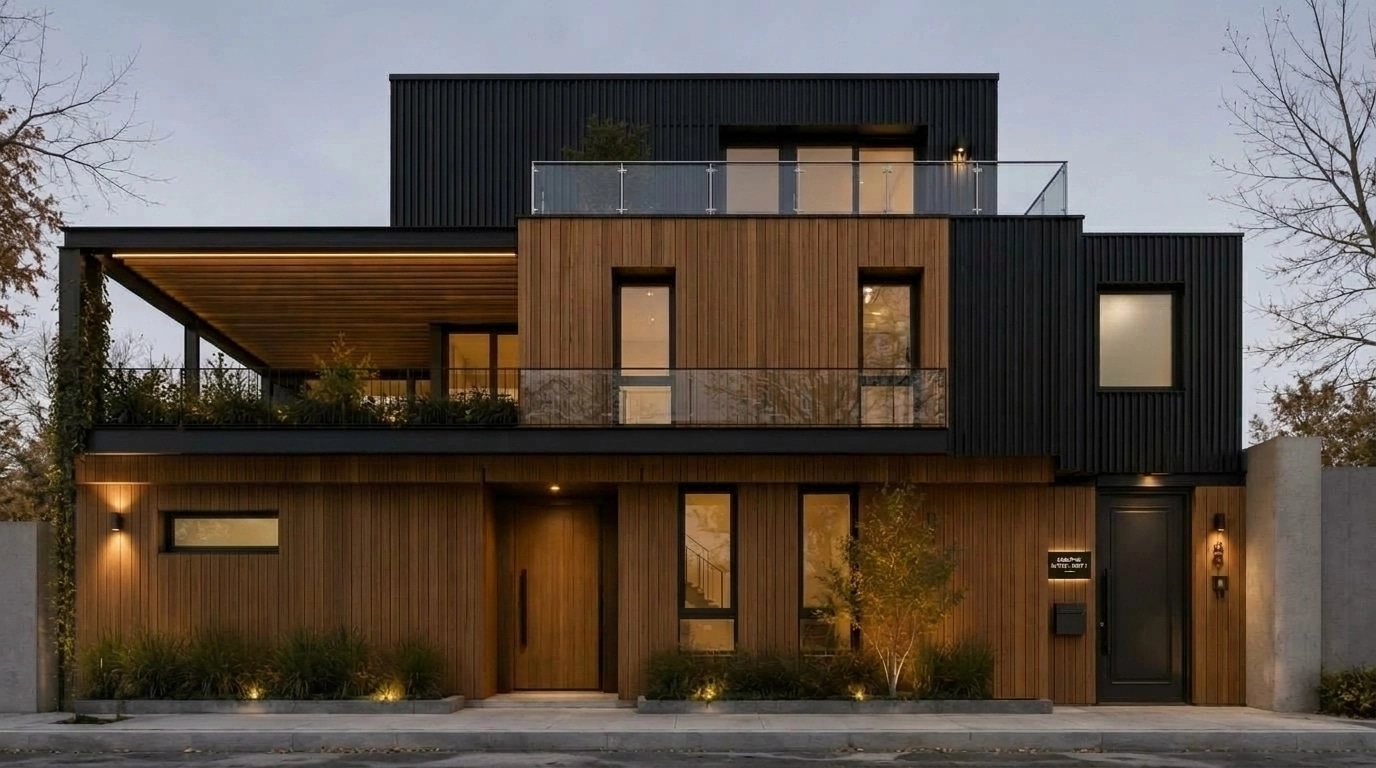 Facade design in Contemporary Facade style — Facade by GenRoom AI