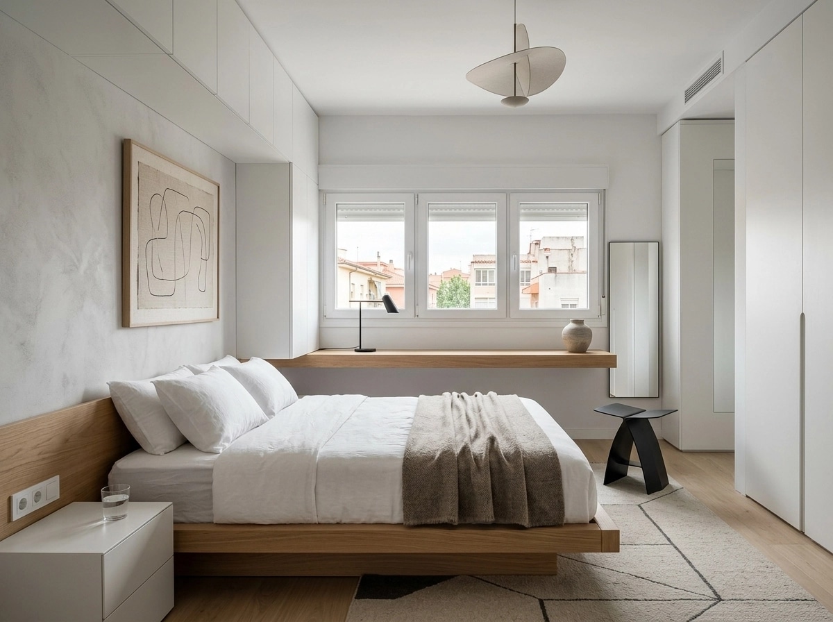 Minimalism Bedroom design — interior photo by GenRoom AI